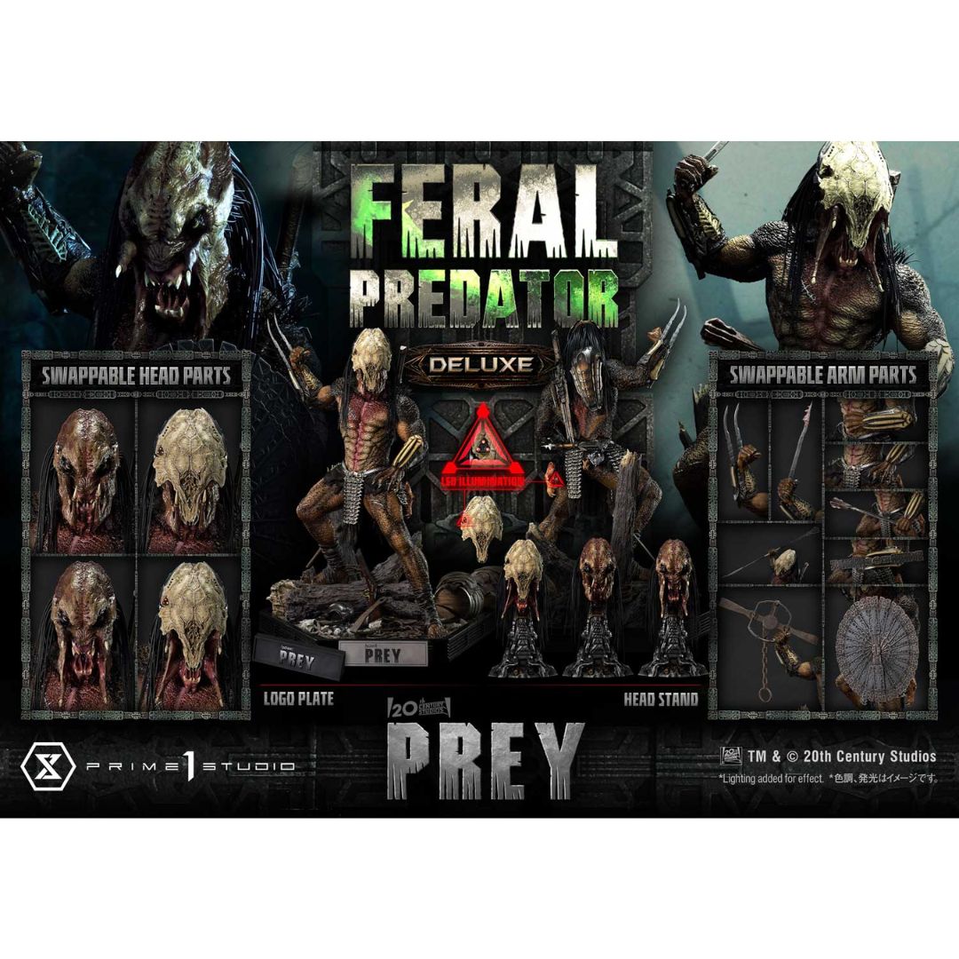 Prey (Film) Feral Predator Deluxe Version Statue By Prime1 Studios -Prime1 Studios - India - www.superherotoystore.com