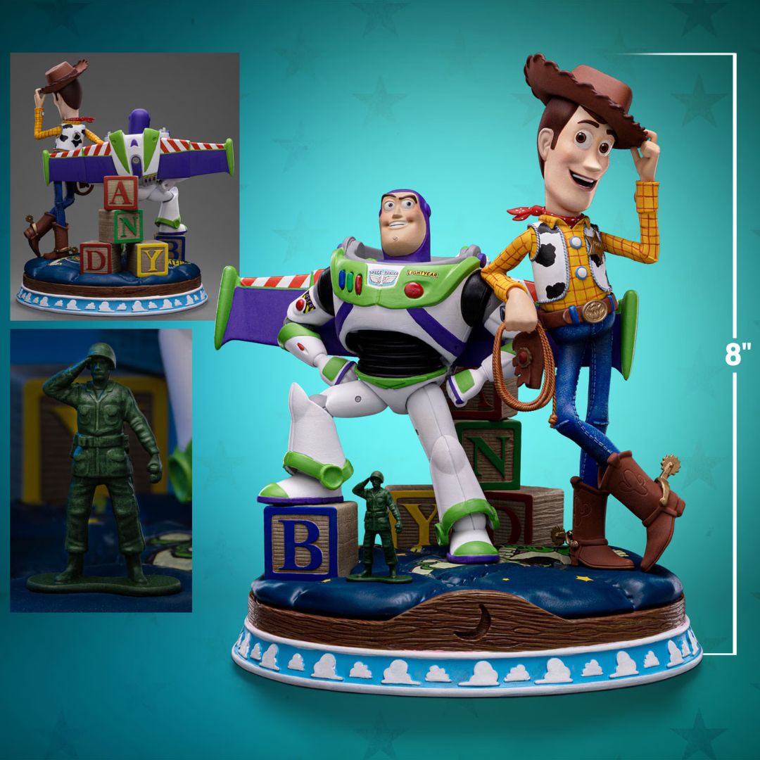 Buzz Woody Deluxe Statue By Iron Studios