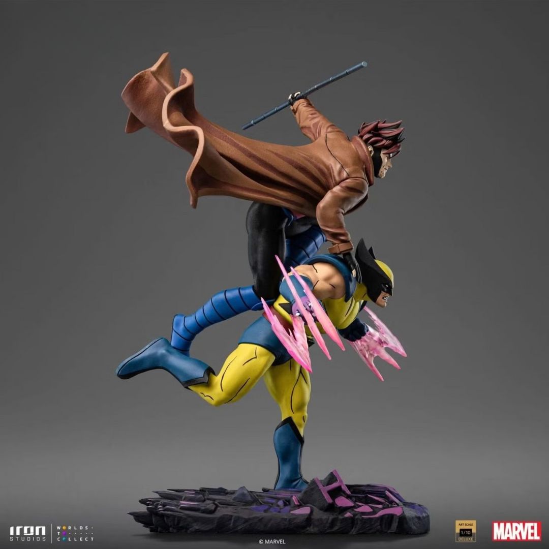 Gambit & Wolverine Deluxe Statue By Iron Studios -Iron Studios - India - www.superherotoystore.com