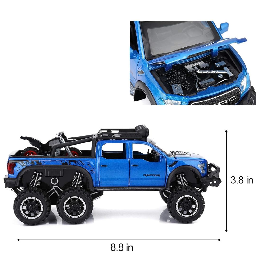 Blue 1:28 Scale Die-Cast Metal Pick-Up Truck -Lumo - India - www.superherotoystore.com