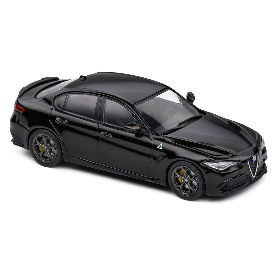 ALFA ROMEO GIULIA QUADRIFOGLIO BLACK 2019 1:43 scale by Solido -Solido - India - www.superherotoystore.com