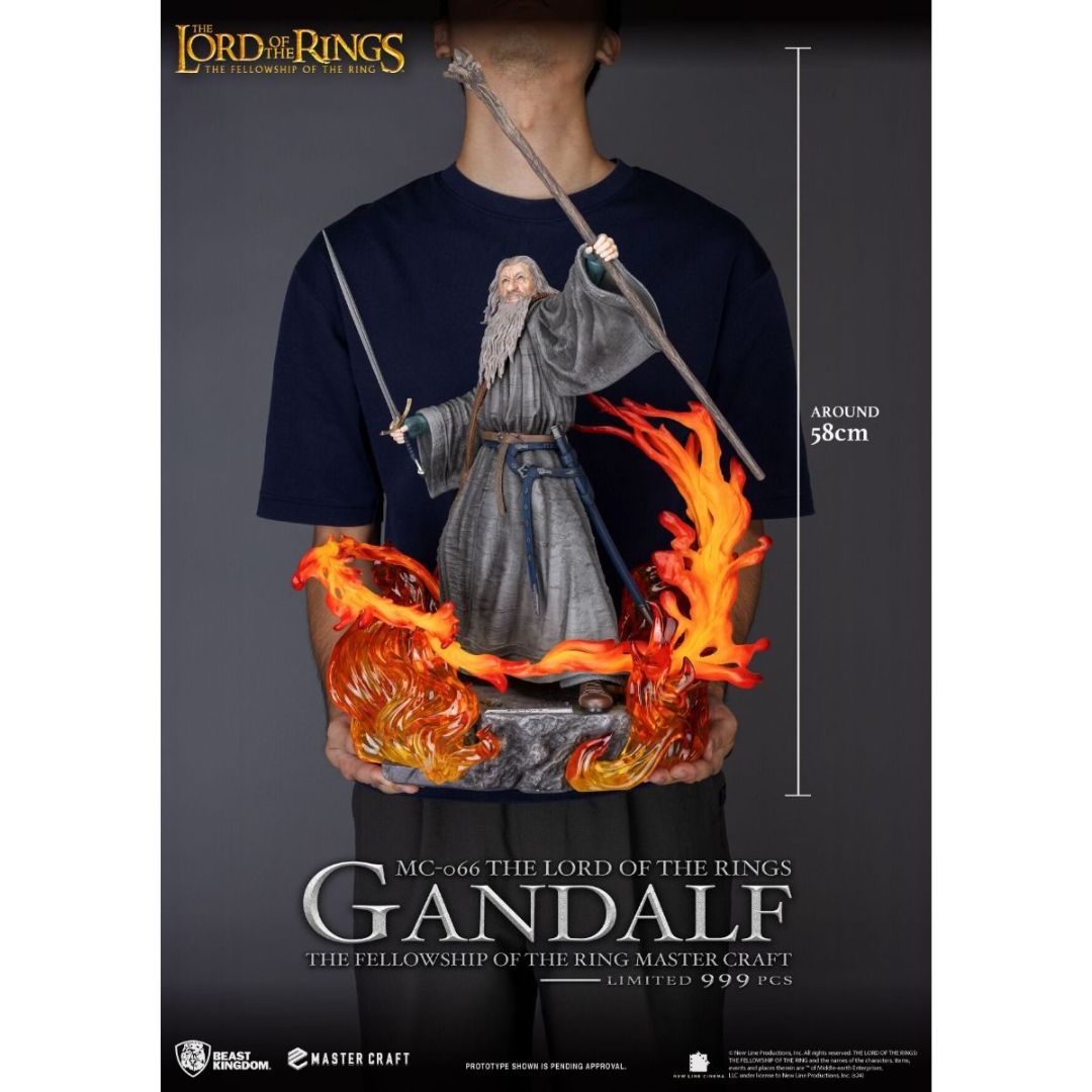 The Lord Of The Rings: The Fellowship Of The Ring Gandalf Mc-066 Master Craft Statue By Beast Kingdom -Beast Kingdom - India - www.superherotoystore.com