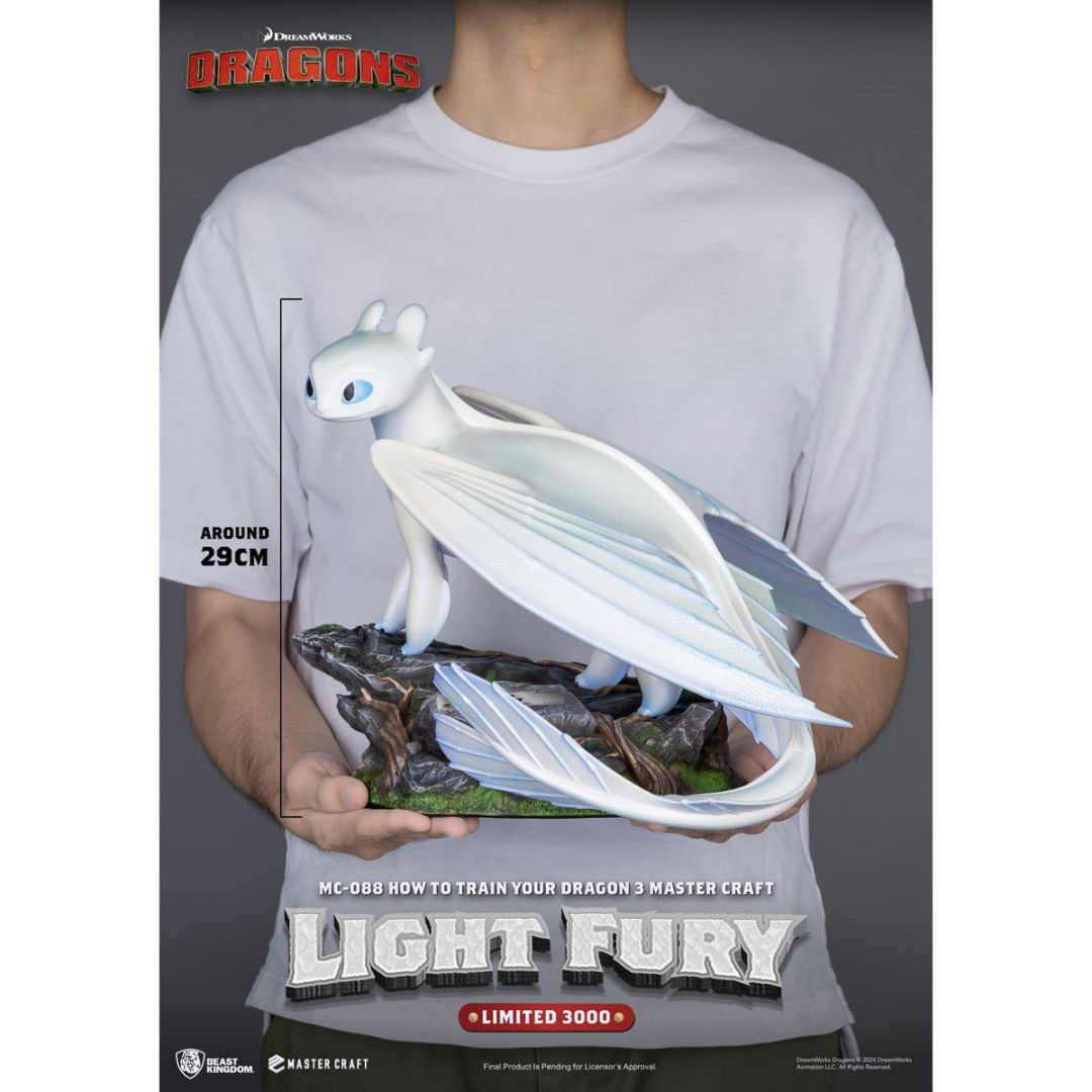 How To Train Your Dragon 3 Light Fury Master Craft Statue By Beast Kingdom -Beast Kingdom - India - www.superherotoystore.com