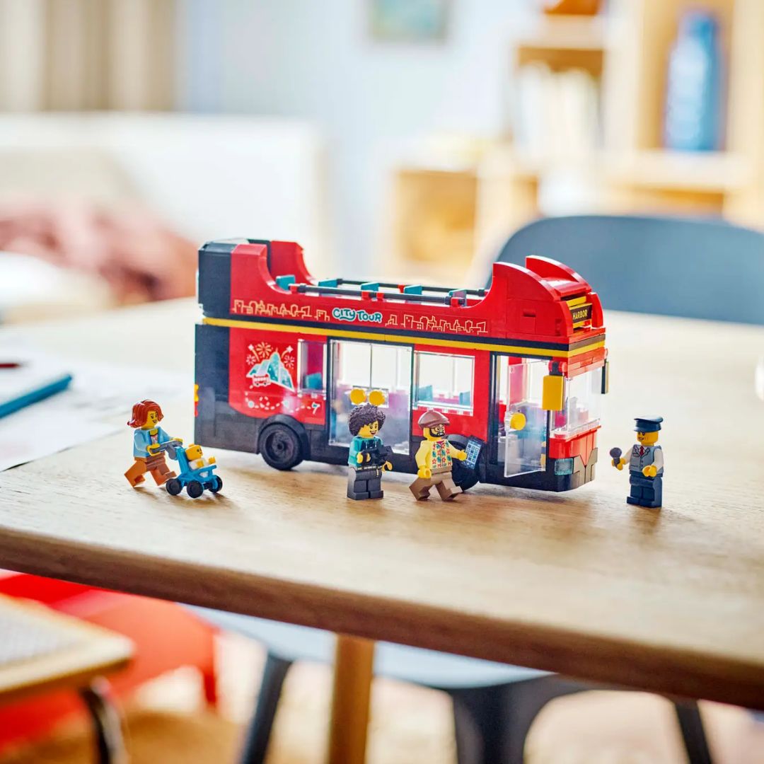 City Red Double-Decker Sightseeing Bus by Lego -Lego - India - www.superherotoystore.com