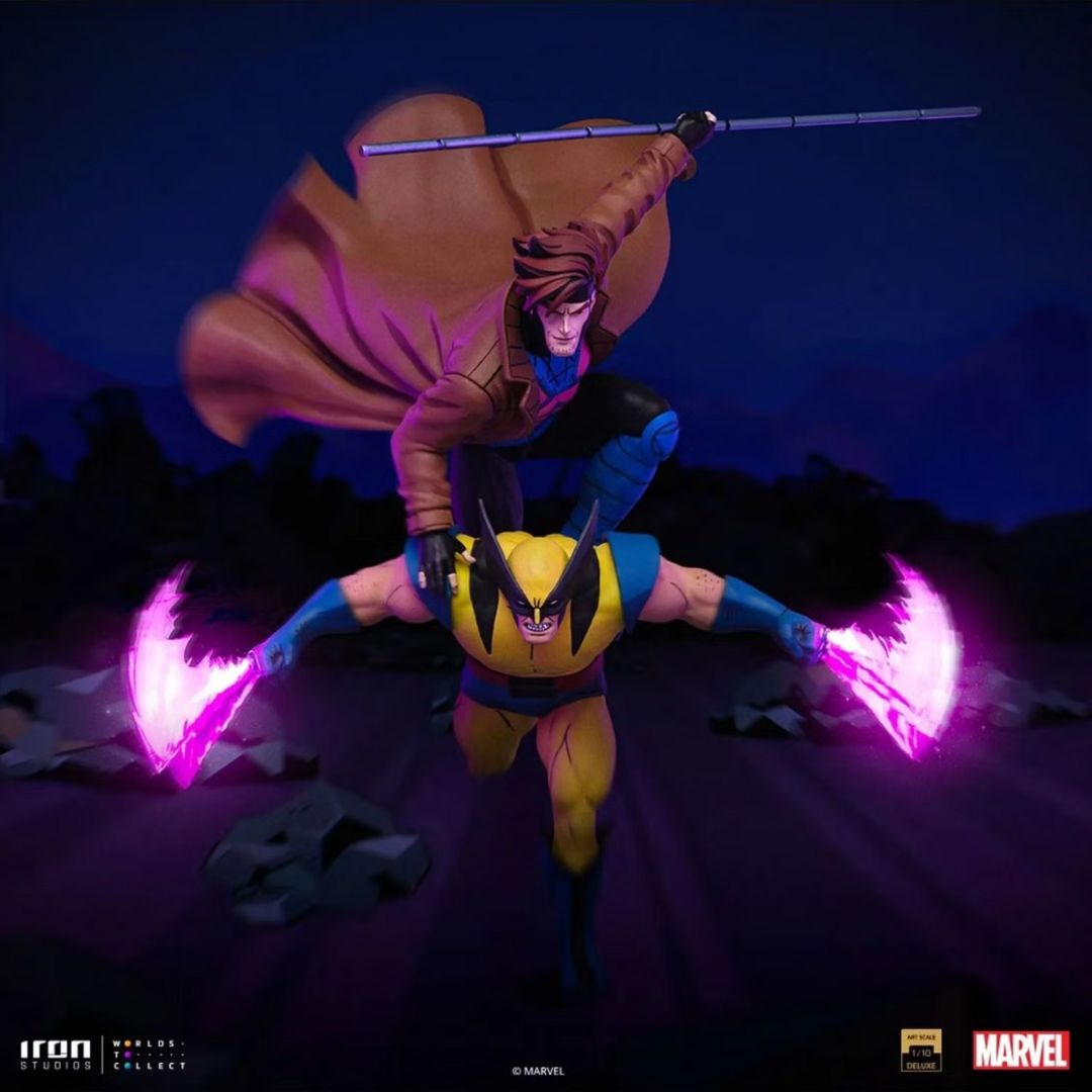 Gambit & Wolverine Deluxe Statue By Iron Studios -Iron Studios - India - www.superherotoystore.com