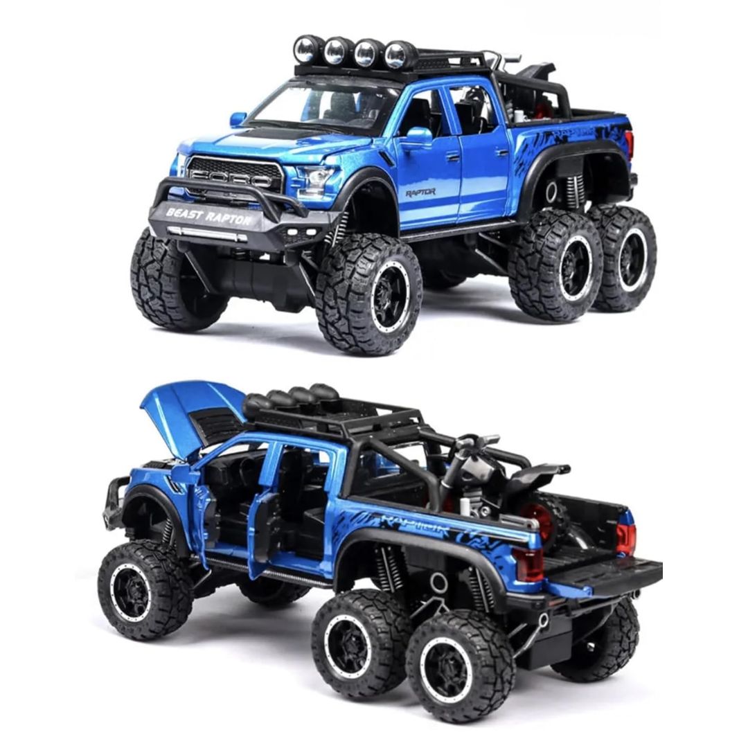 Blue 1:28 Scale Die-Cast Metal Pick-Up Truck -Lumo - India - www.superherotoystore.com