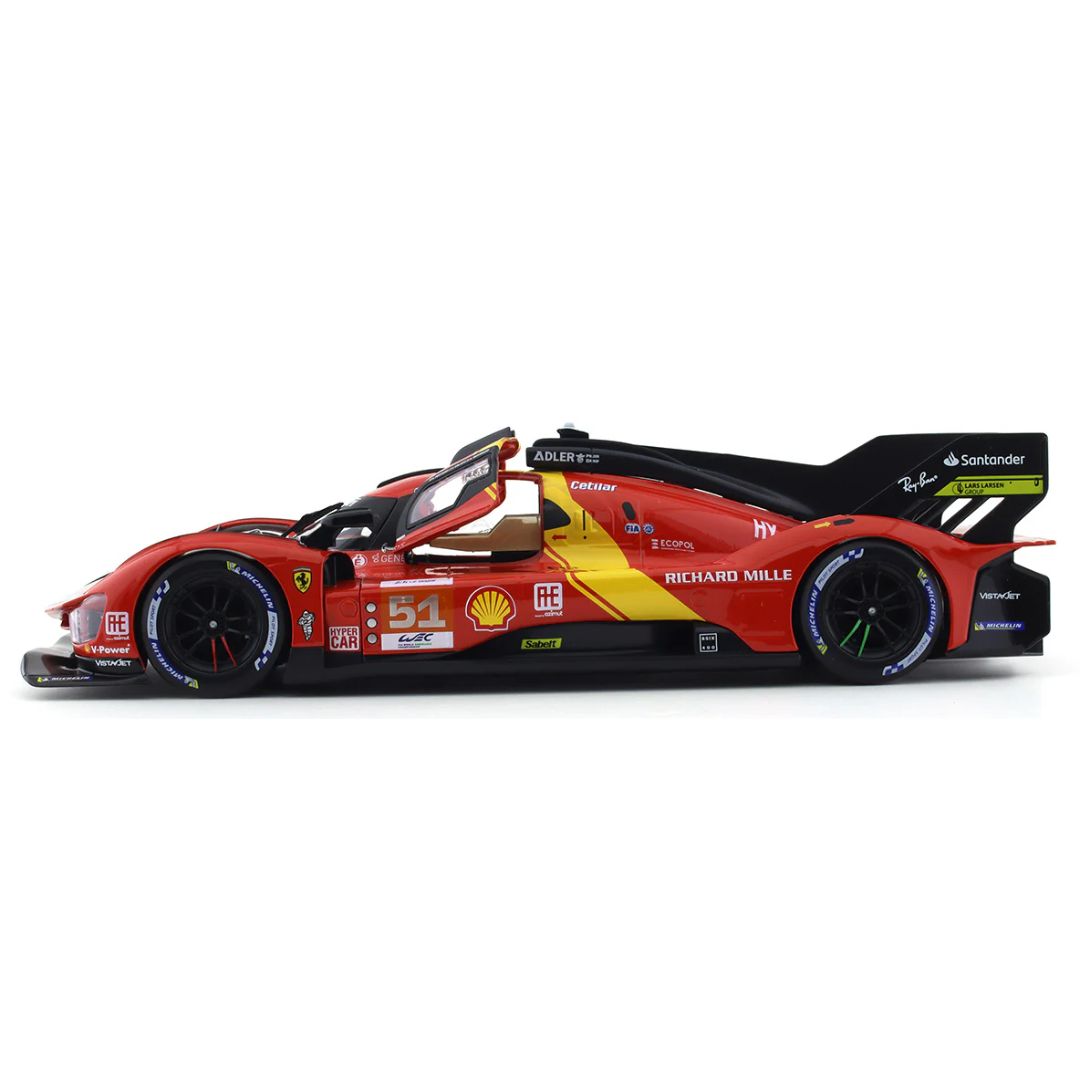 Ferrari 1:18 Scale 499P LMDh (Deluxe Version) by Bburago -Bburago - India - www.superherotoystore.com