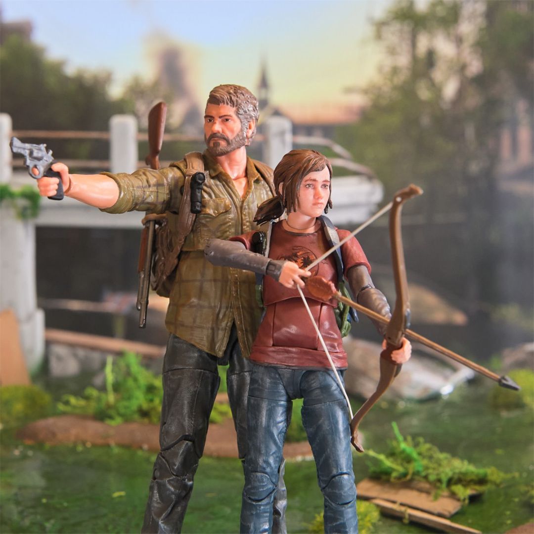 The Last Of Us Shapes Collection Joel And Ellie Action Figure 2-Pack By Spin Master -Spin Master - India - www.superherotoystore.com