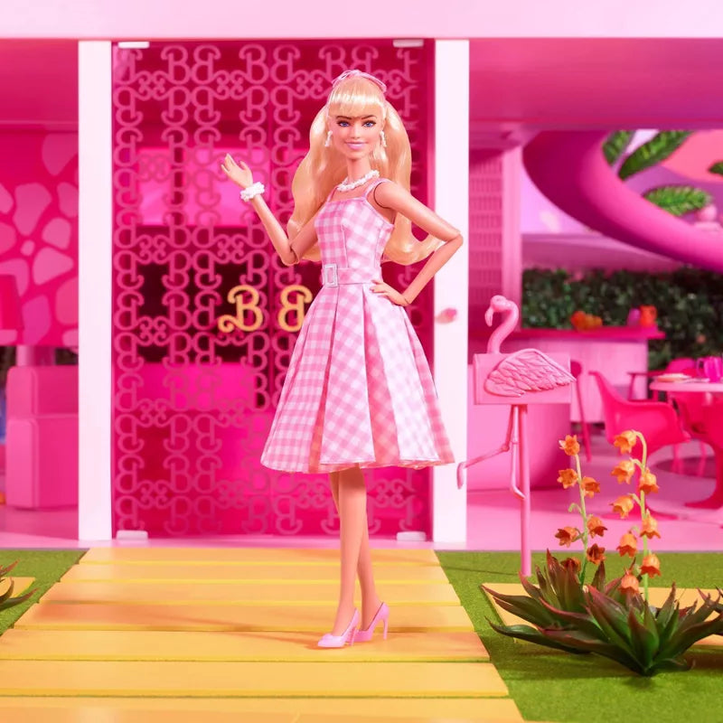 Barbie The Movie Margot Robbie as Barbie in Pink Gingham Dress by Mattel -Mattel - India - www.superherotoystore.com