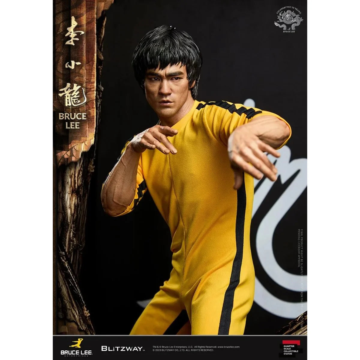 Bruce Lee Tribute 50th Anniversary Superb Scale 1:4 Statue by Blitzway