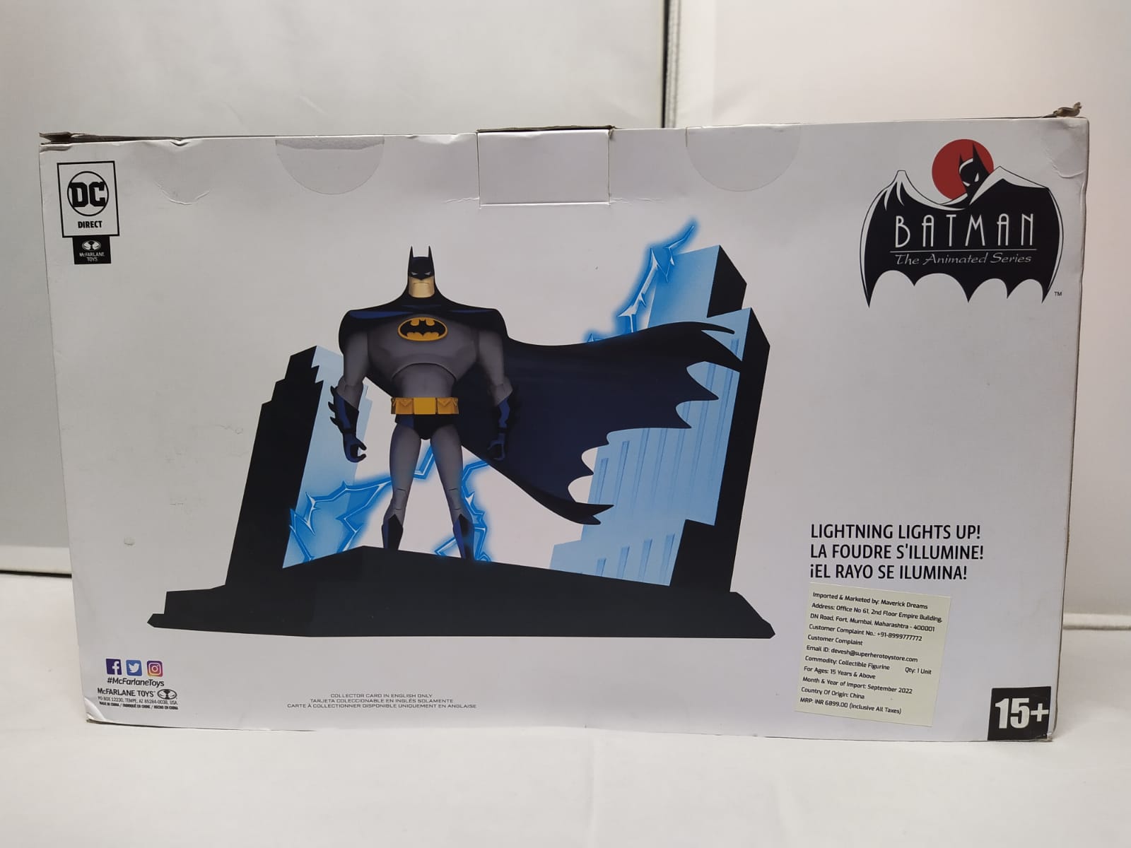 Batman the Animated Series 30th Anniversary NYCC Exclusive Gold Label Figure by McFarlane Toys  (Damaged Box) -McFarlane Toys - India - www.superherotoystore.com