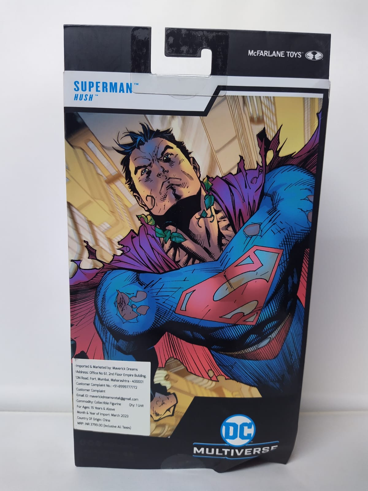 DC Comics Hush Superman Angry Laser Eyes Variant Figure by McFarlane Toys (Damaged Box) -McFarlane Toys - India - www.superherotoystore.com