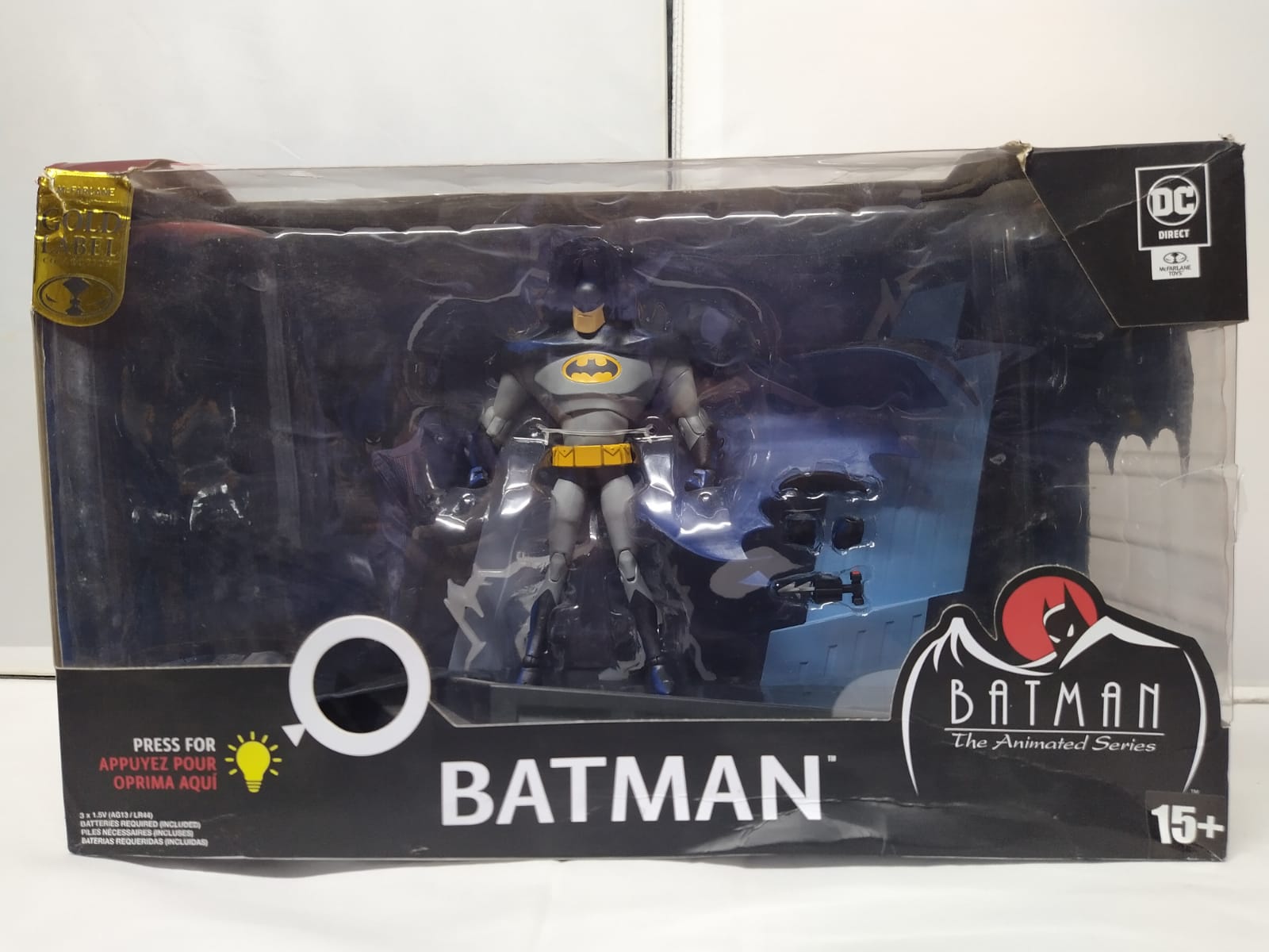 Batman the Animated Series 30th Anniversary NYCC Exclusive Gold Label Figure by McFarlane Toys  (Damaged Box) -McFarlane Toys - India - www.superherotoystore.com