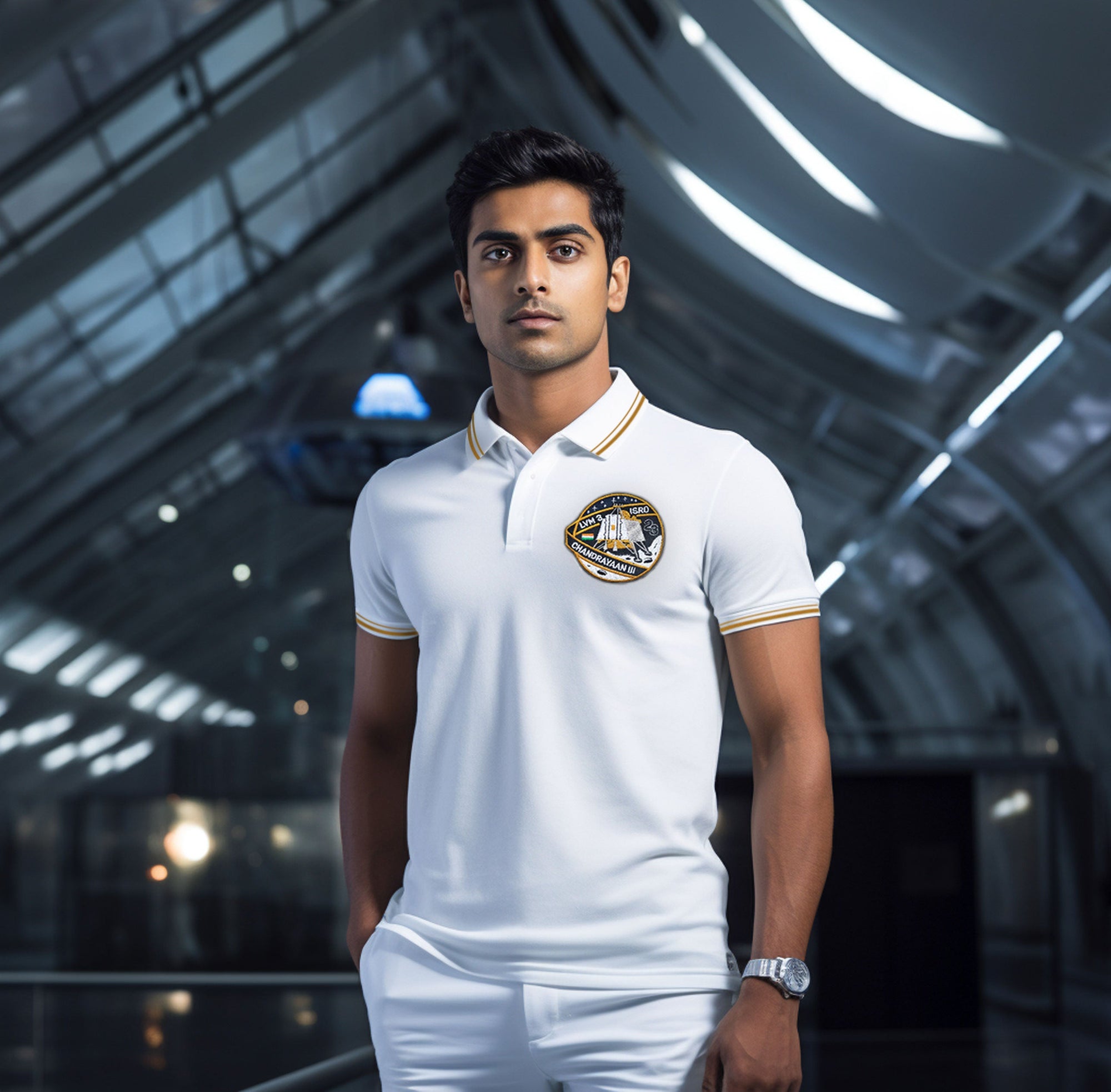 Chandrayaan 3 Polo T-Shirt -A47 - India - www.superherotoystore.com