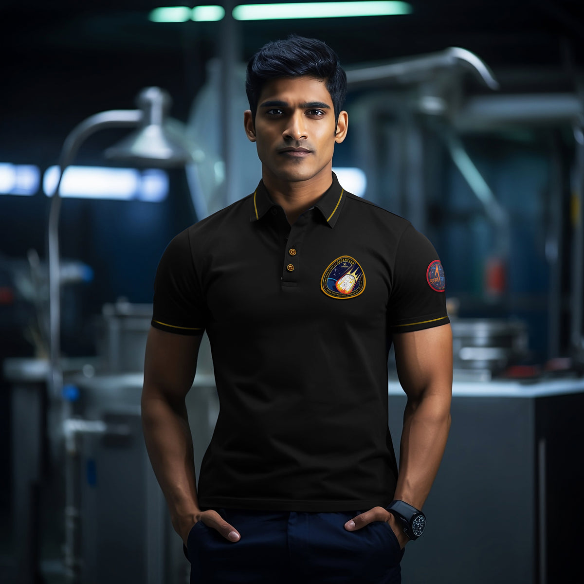 Gaganyaan Polo T-Shirt -A47 - India - www.superherotoystore.com