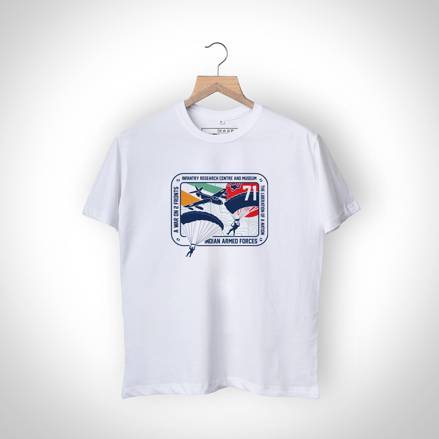 Classic White Infantry T-shirt -A47 - India - www.superherotoystore.com