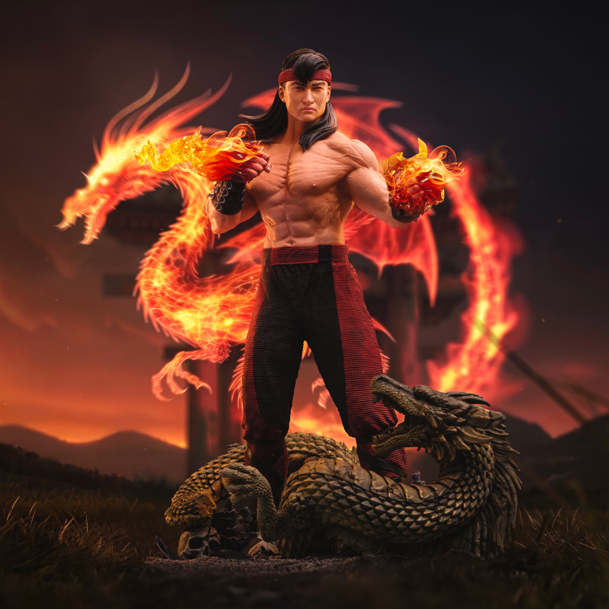 Mortal Kombat Liu Kang Statue By Iron Studios -Iron Studios - India - www.superherotoystore.com