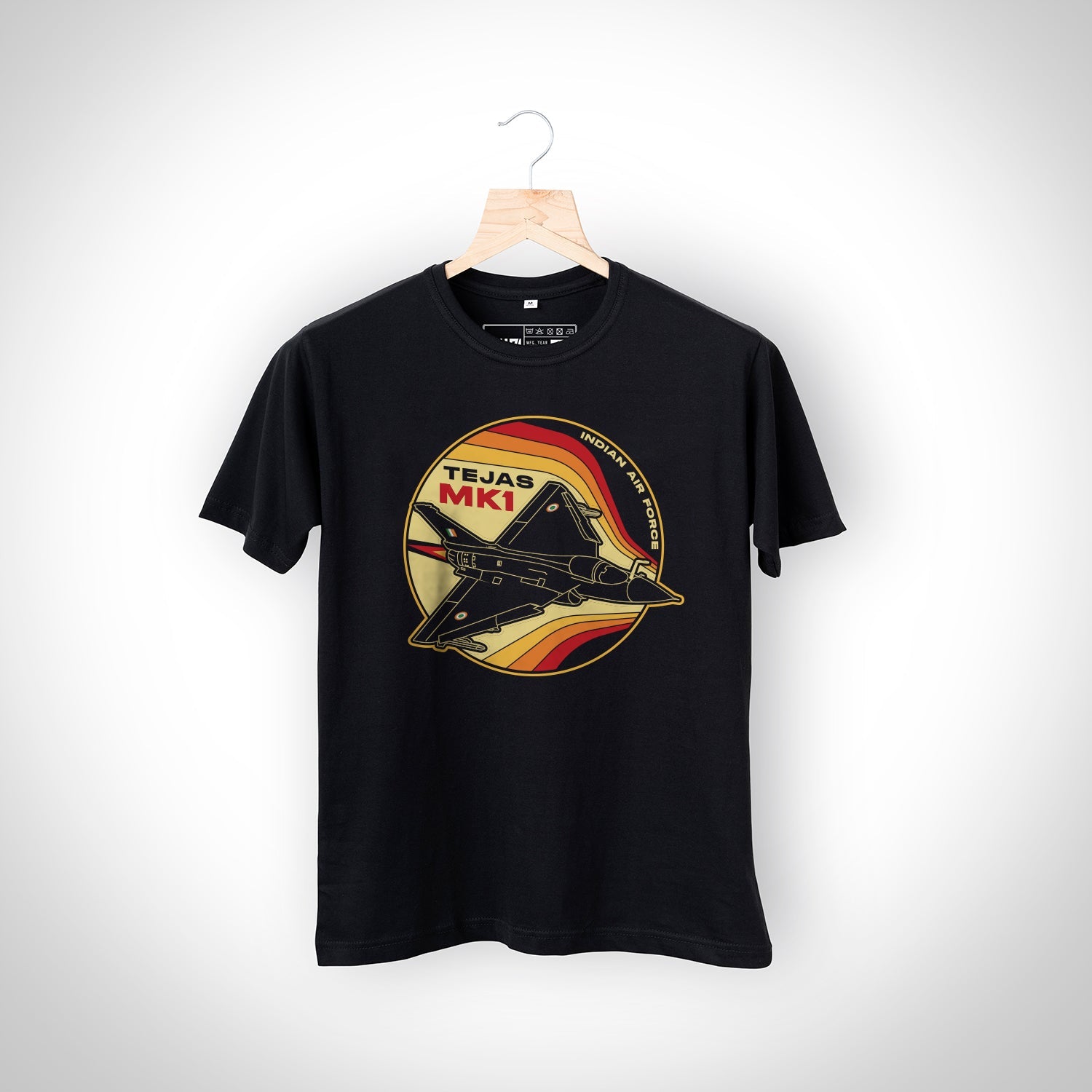 LCA Tejas: Mission Ready Black T-Shirt -A47 - India - www.superherotoystore.com