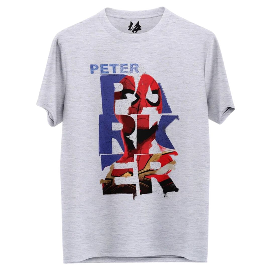 PETER PARKER GRAFFITI - MARVEL OFFICIAL T-SHIRT by Redwolf -Redwolf - India - www.superherotoystore.com