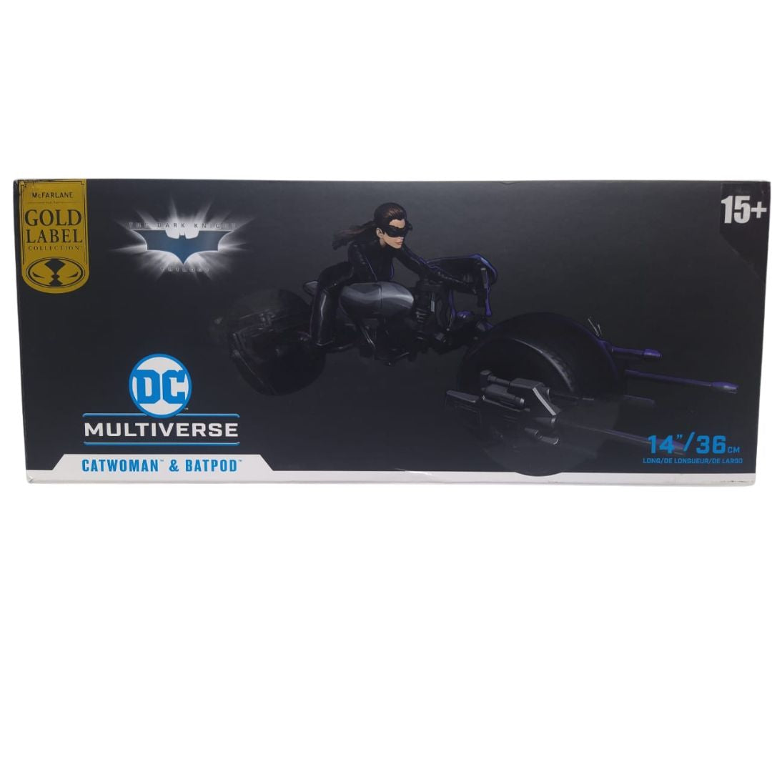 The Dark Knight Rises Batpod With Catwoman figure by Mcfarlane Toys -McFarlane Toys - India - www.superherotoystore.com