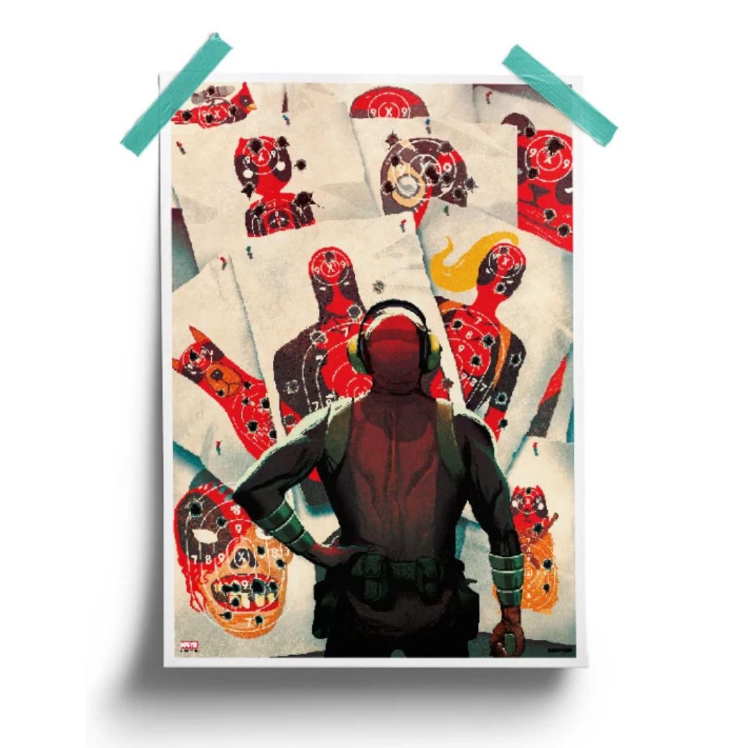 Deadpool&#39;S Hobby - Marvel Official Poster -Redwolf - India - www.superherotoystore.com