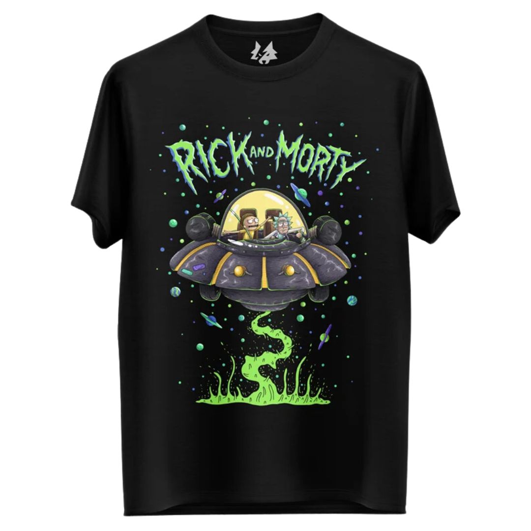 SPACE CRUISER - RICK AND MORTY OFFICIAL T-SHIRT -Redwolf - India - www.superherotoystore.com