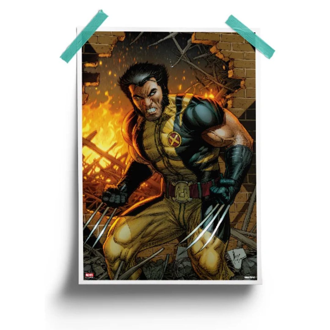 Team X Wolverine - Marvel Official Poster -Redwolf - India - www.superherotoystore.com