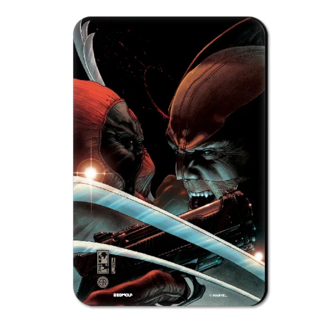 Wade Vs. Logan - Marvel Official Fridge Magnet -Redwolf - India - www.superherotoystore.com