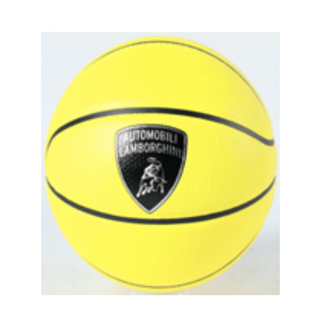 LAMBORGHINI SIZE 7 Leather PU BASKET BALL- YELLOW BY MESUCA -Mesuca - India - www.superherotoystore.com