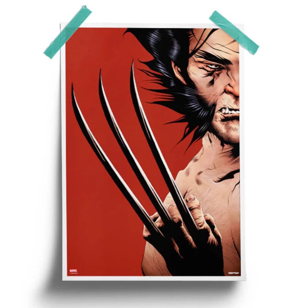 Logan - Marvel Official Poster -Redwolf - India - www.superherotoystore.com