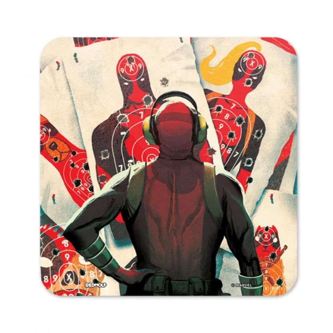 Deadpool&#39;S Hobby - Marvel Official Coaster -Redwolf - India - www.superherotoystore.com