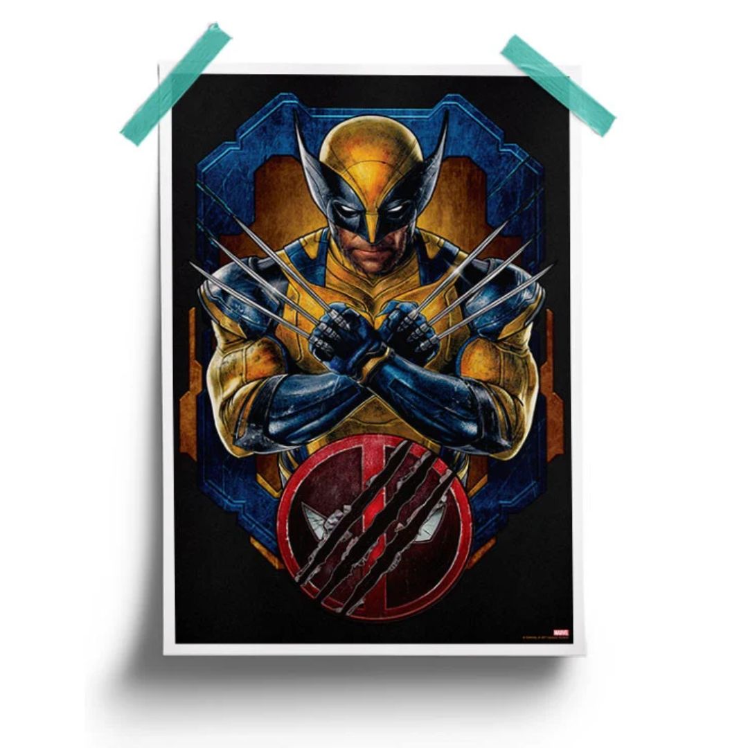 Clawed Superhuman - Marvel Official Poster -Redwolf - India - www.superherotoystore.com