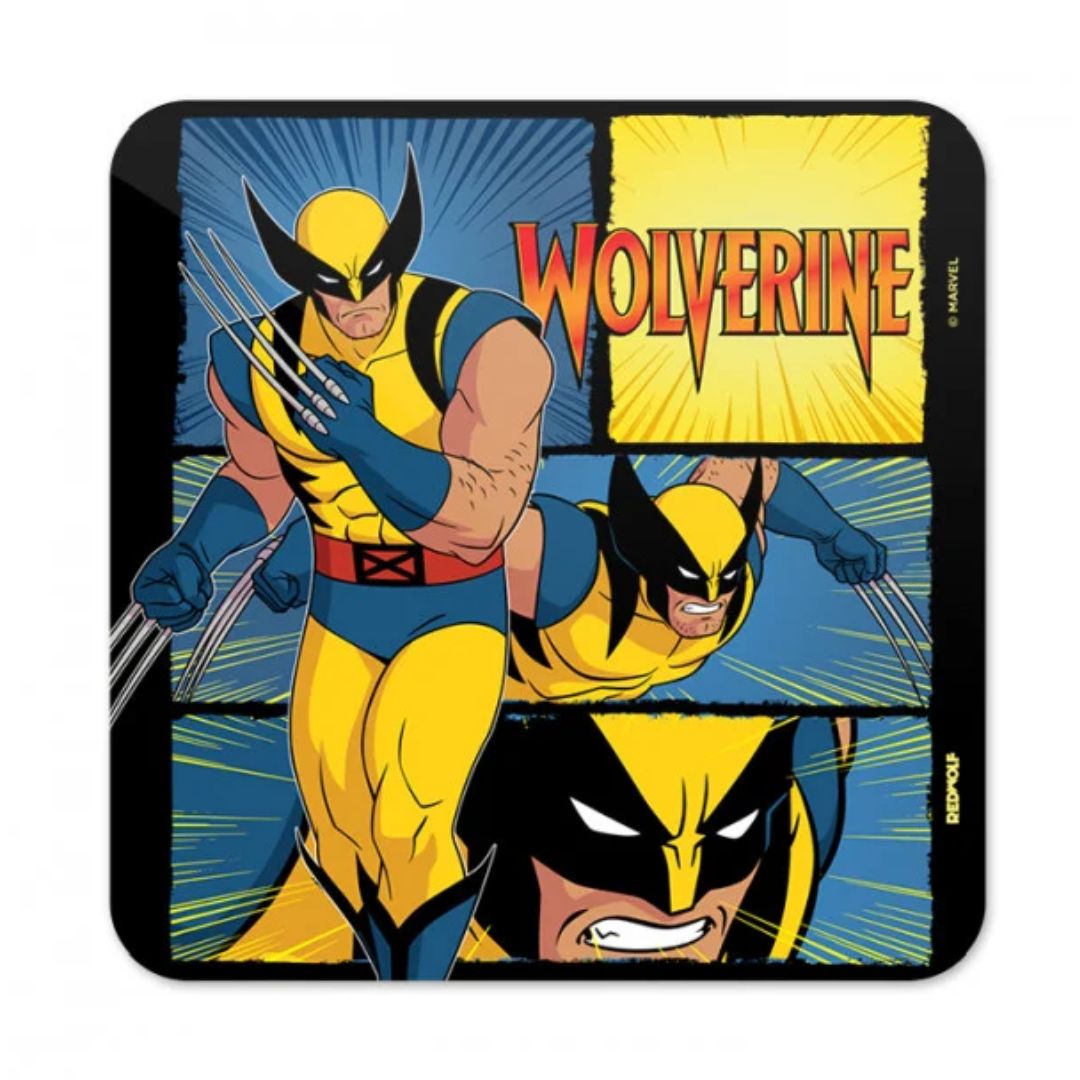 Wolverine: Comic Panel - Marvel Official Coaster -Redwolf - India - www.superherotoystore.com