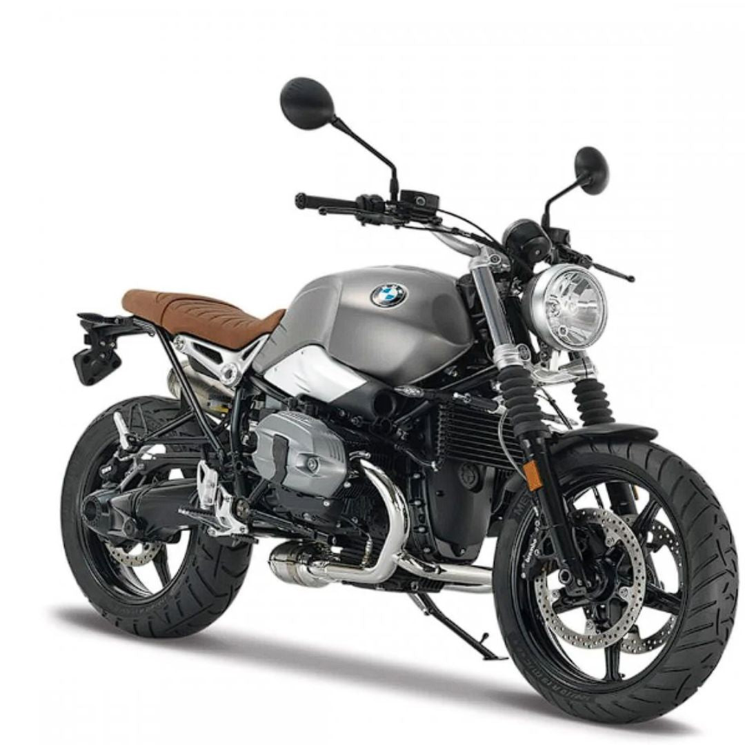 Grey BMW R Nine T Scrambler 1/12 Scale Bike by Maisto -Maisto - India - www.superherotoystore.com