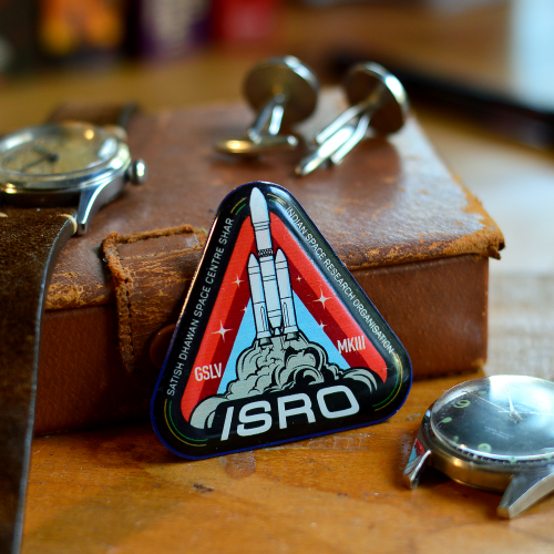 ISRO GSLV MK III Metal Lapel Pin -A47 - India - www.superherotoystore.com