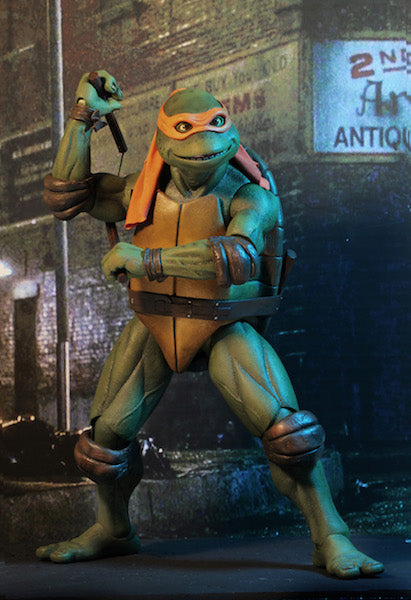 Teenage Mutant Ninja Turtles (Movie) Michelangelo 1/4th Scale Figure by Neca -NECA - India - www.superherotoystore.com