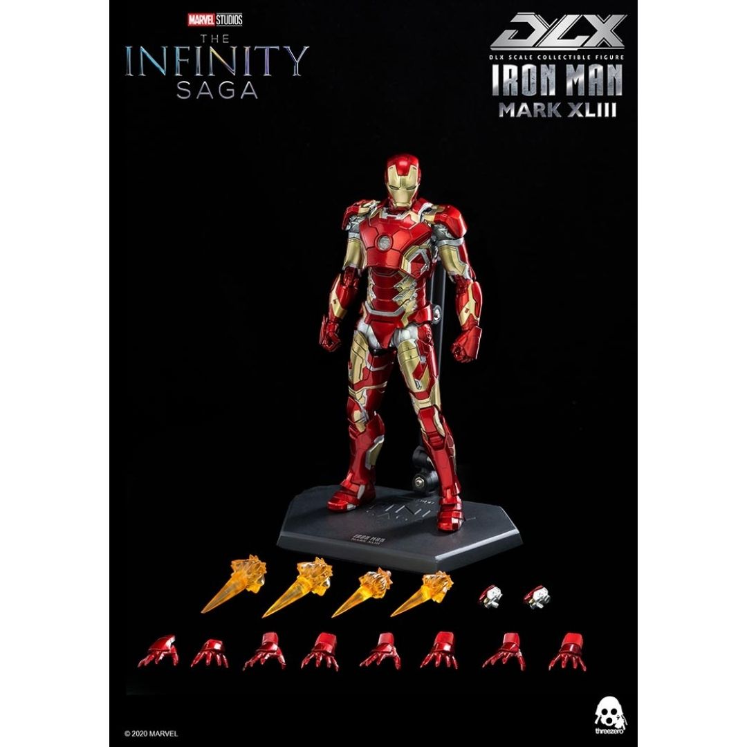 Avengers: Infinity Saga Iron Man Mark 43 1:12th Scale Collectible Figure by ThreeZero -ThreeZero - India - www.superherotoystore.com