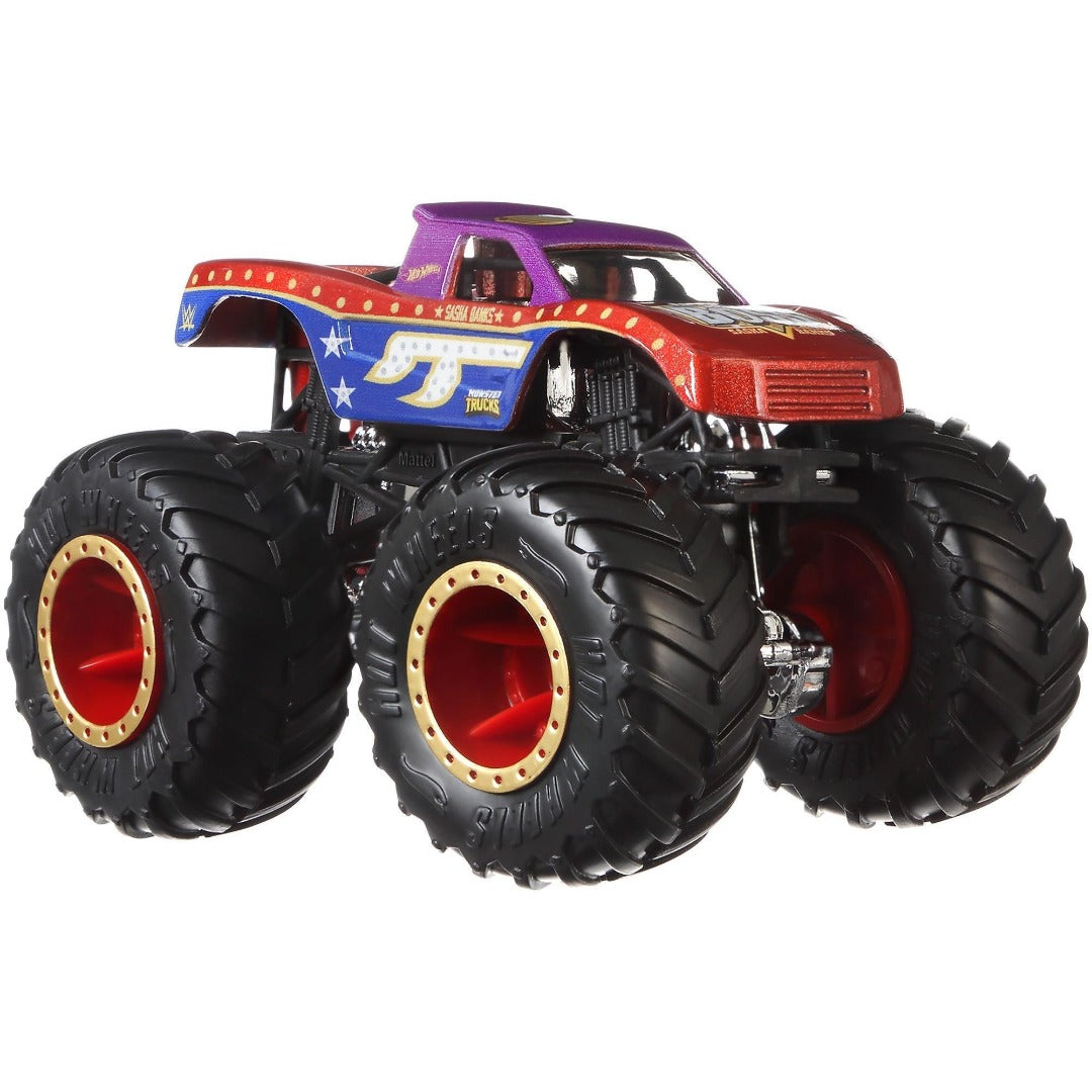 WWE Sasha Banks 1:64 Scale Monster Truck by Hot Wheels -Hot Wheels - India - www.superherotoystore.com