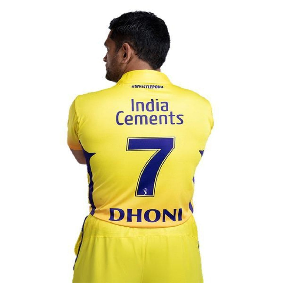 Official Chennai Super Kings (CSK) Dhoni Replica Jersey -Bigtree Entertainment - India - www.superherotoystore.com