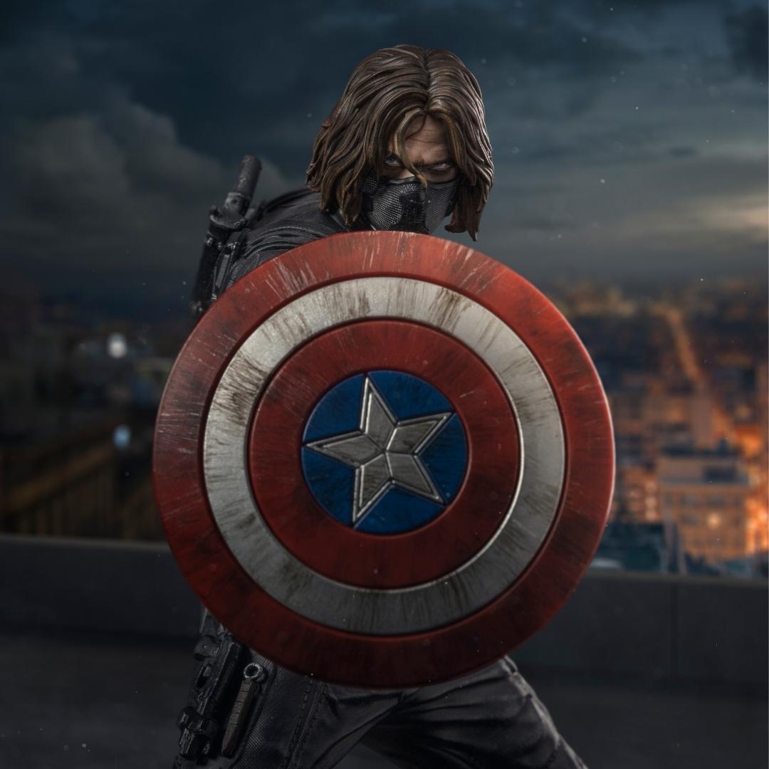 Winter Soldier Marvel Studios Infinity Saga BDS Art Scale 1/10 Statue by Iron Studios -Iron Studios - India - www.superherotoystore.com