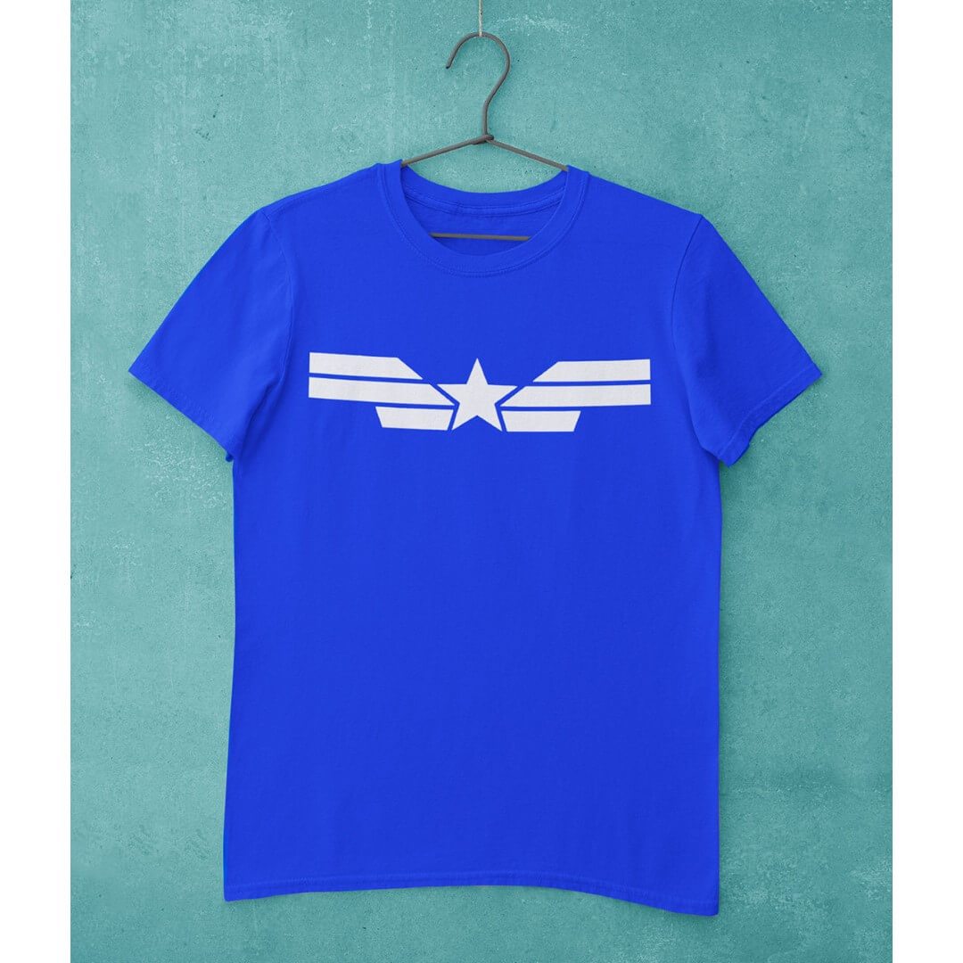 Marvel Comics Captain America Stripes T-Shirt -Celfie Design - India - www.superherotoystore.com