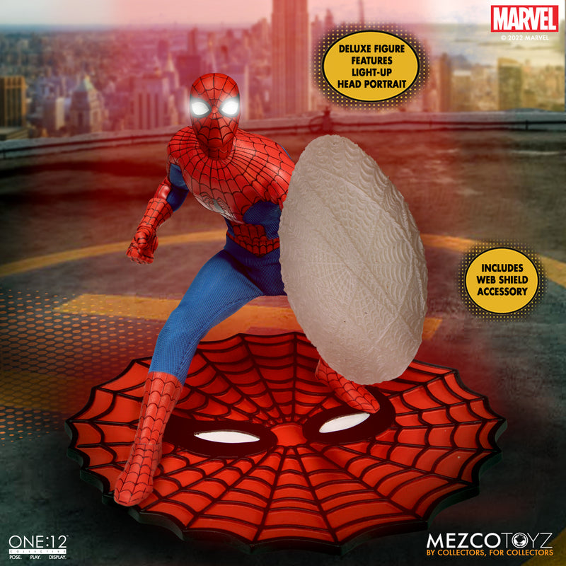 The Amazing Spiderman One:12 Collective Deluxe Action Figure by Mezco Toys -Mezco Toys - India - www.superherotoystore.com
