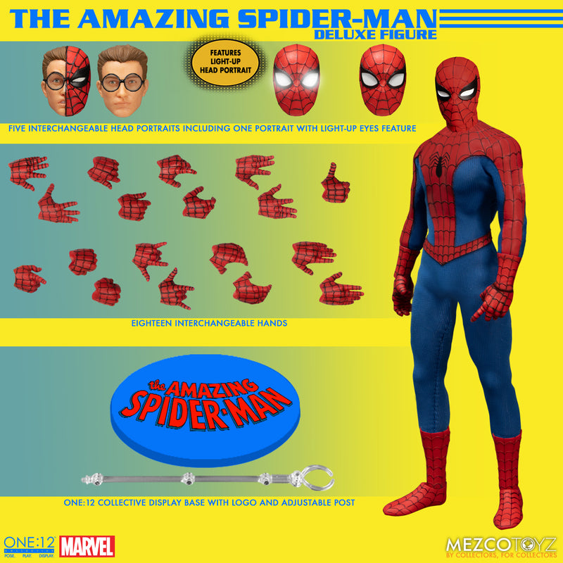 The Amazing Spiderman One:12 Collective Deluxe Action Figure by Mezco Toys -Mezco Toys - India - www.superherotoystore.com
