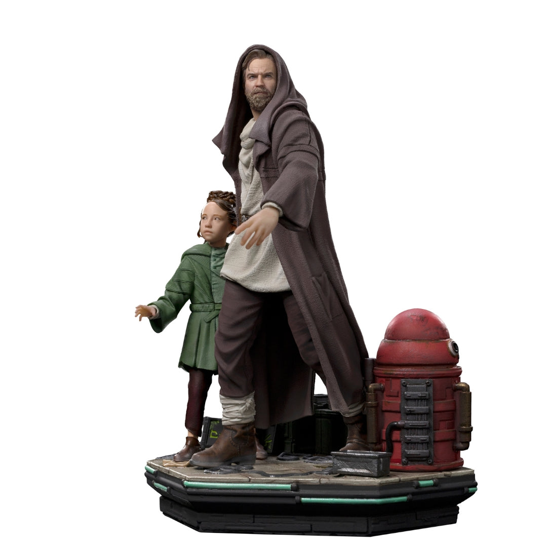 Obi-Wan & Young Leia Star Wars Deluxe 1/10 Scale Statue by Iron Studios