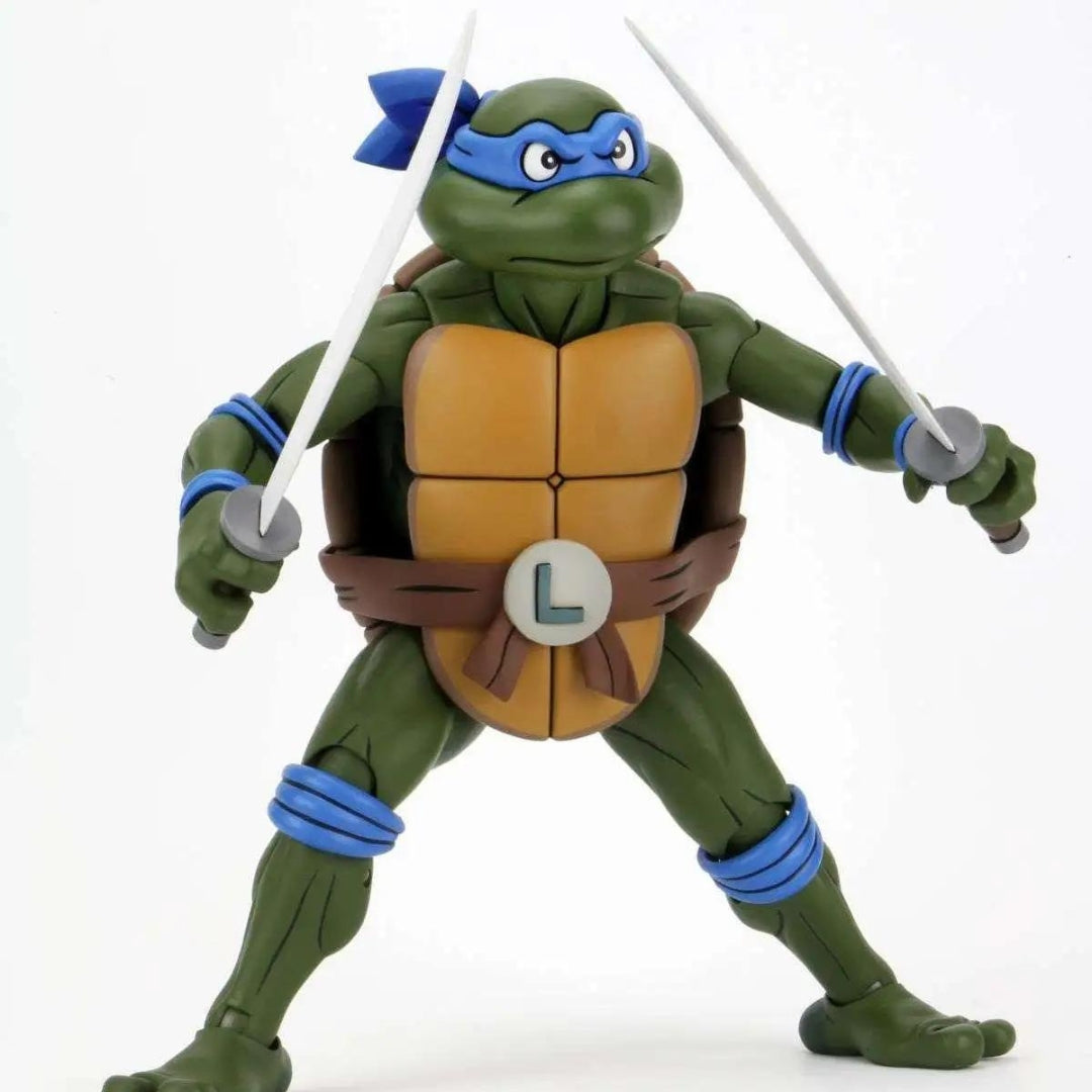 Teenage Mutant Ninja Turtles Cartoon 1/4th Scale Leonardo Collectible by NECA -NECA - India - www.superherotoystore.com