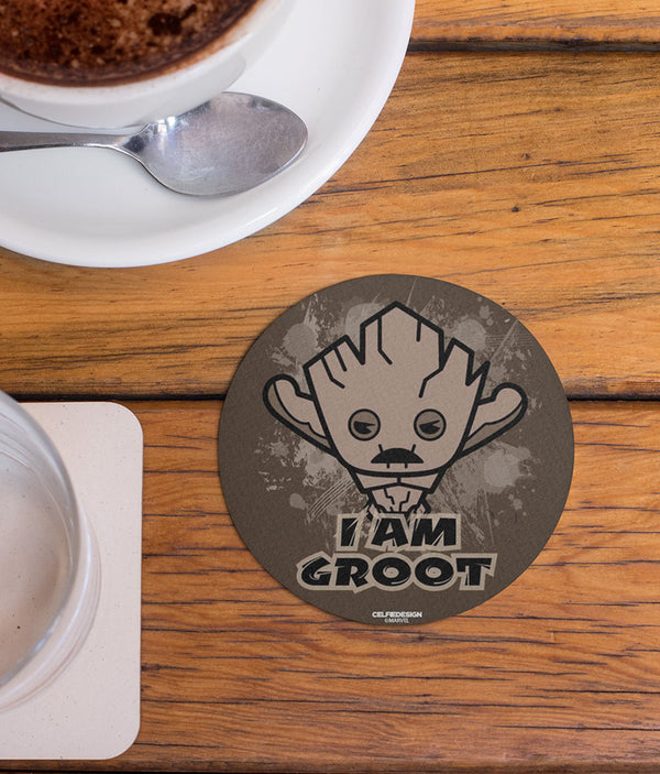 Groot Kawaii 10 X 10 cm Circular Coasters