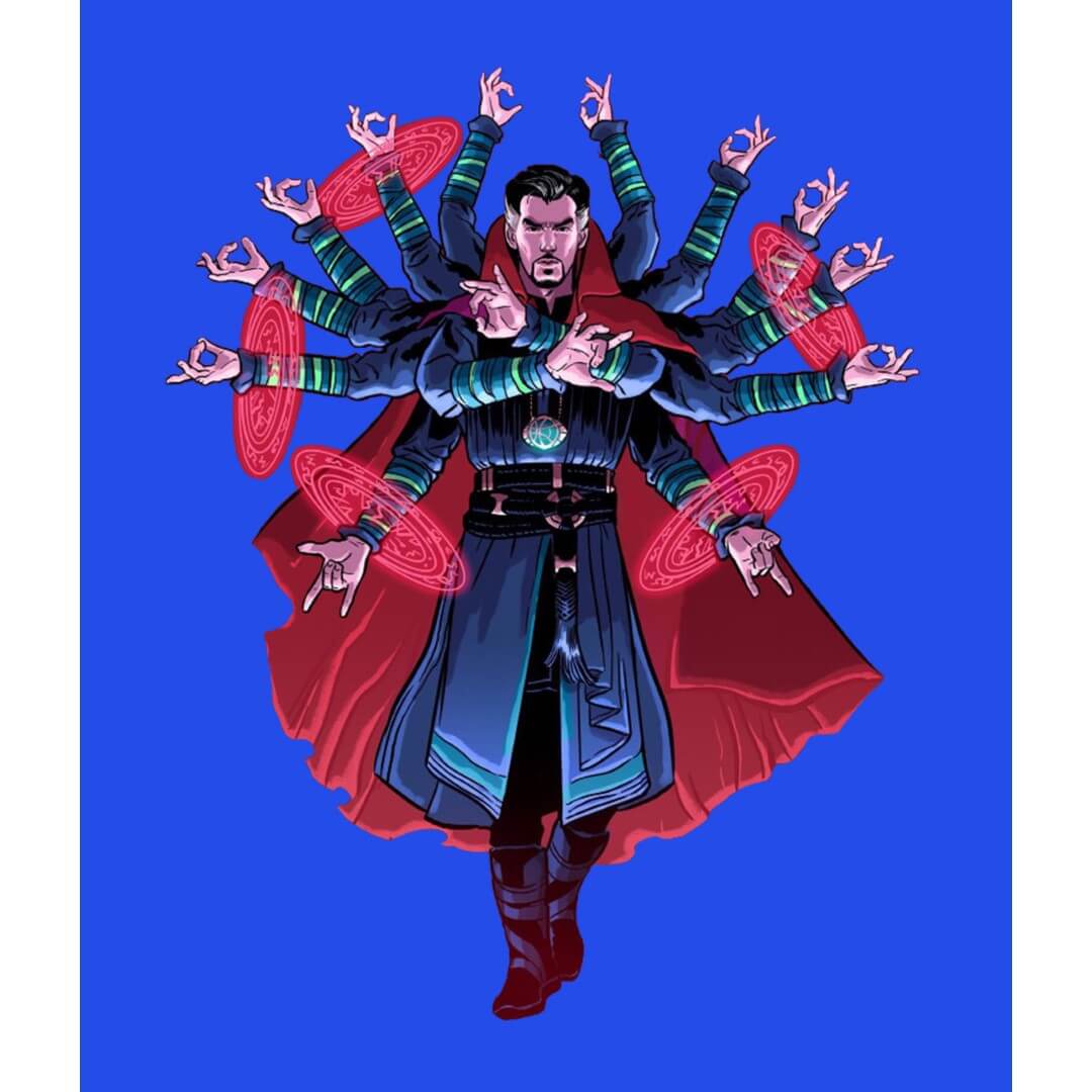 Doctor Strange Images of Ikkon T-Shirt -Celfie Design - India - www.superherotoystore.com