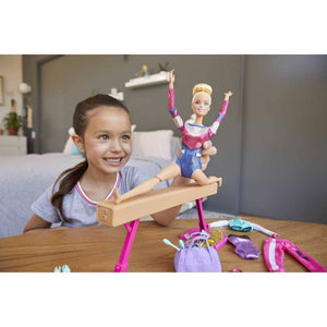 Barbie gymnastics hot sale set