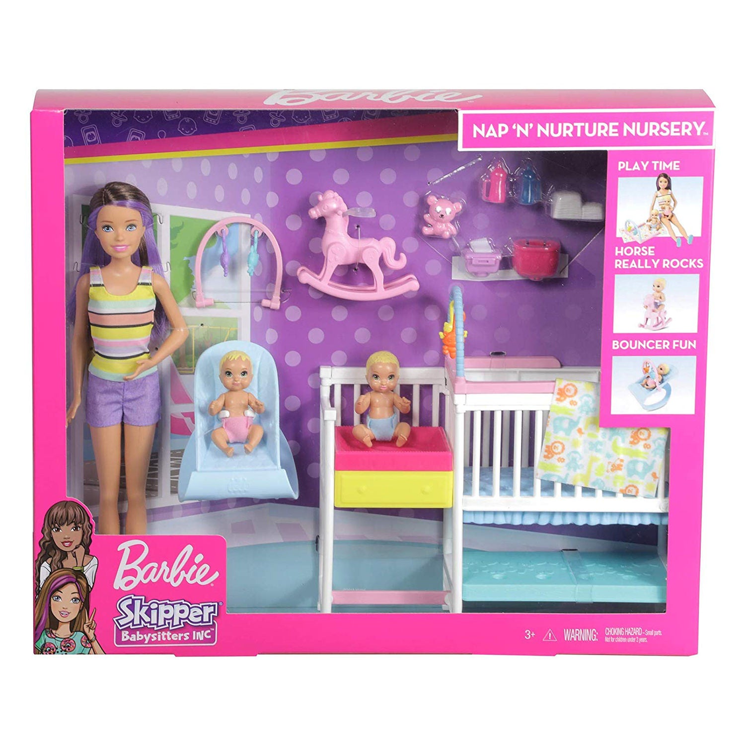 Barbie hot sale babysitting dolls