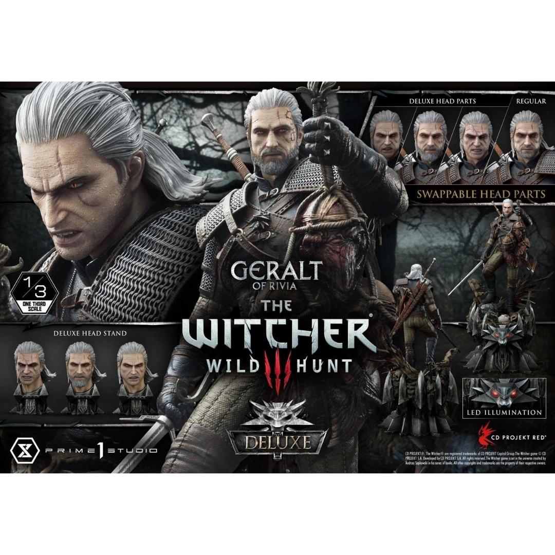 The Witcher 3: Wild Hunt Geralt of Rivia DLX Statue by Prime 1 Studio